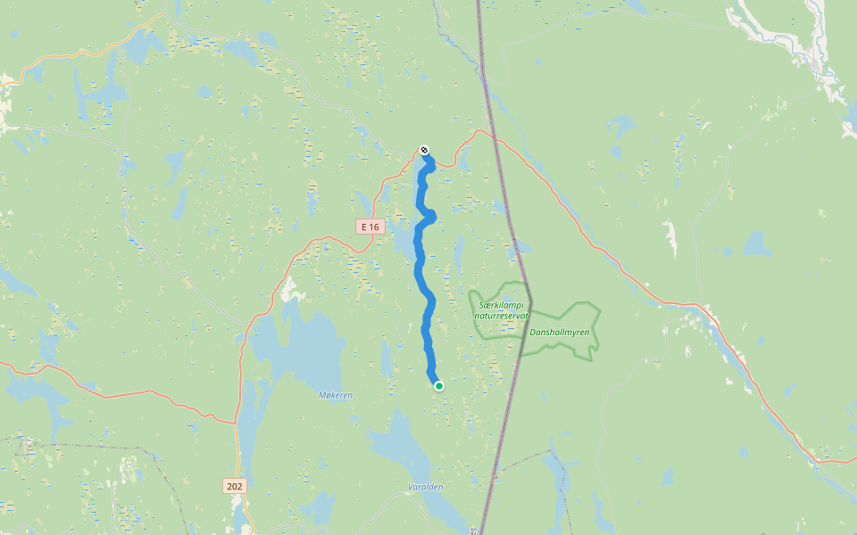 Finnskogleden: Etapp 4 walking route map in Varaldskogen