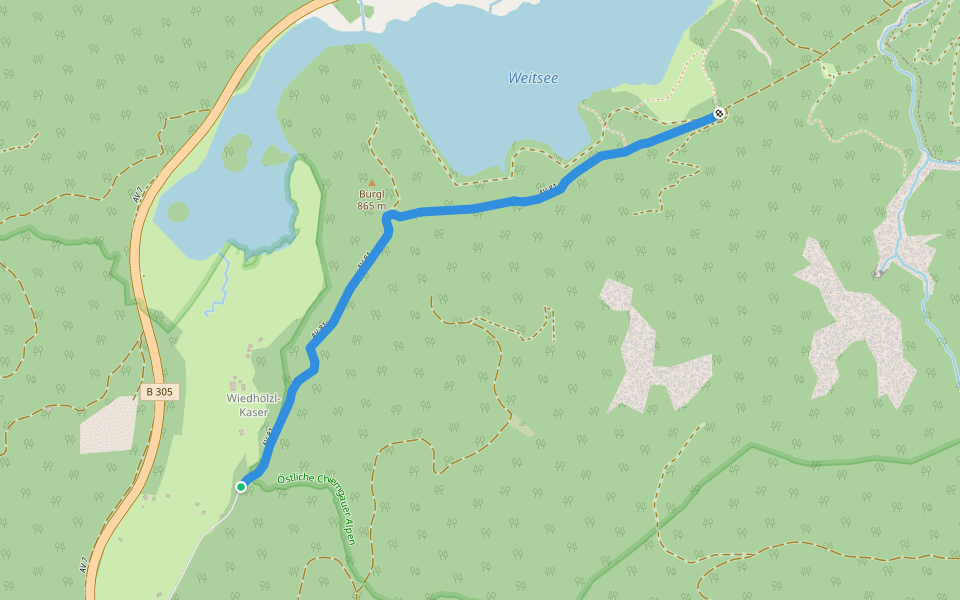 Wanderweg 81 - Reit im Winkl walking route map in Reit im Winkl