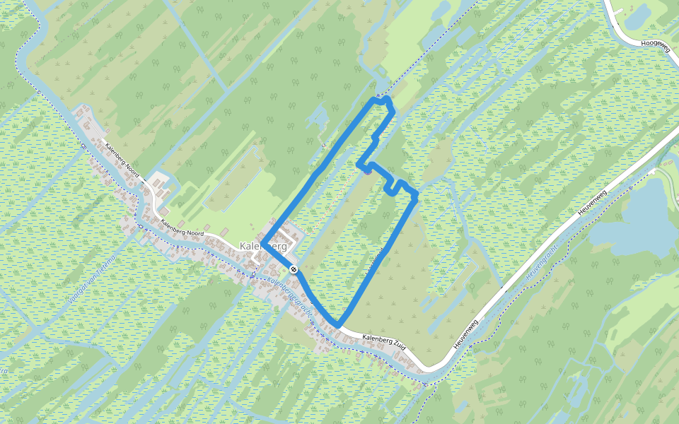 WNW WaterReijk - Kalenberg - Laarzenpad walking route map in Kalenberg