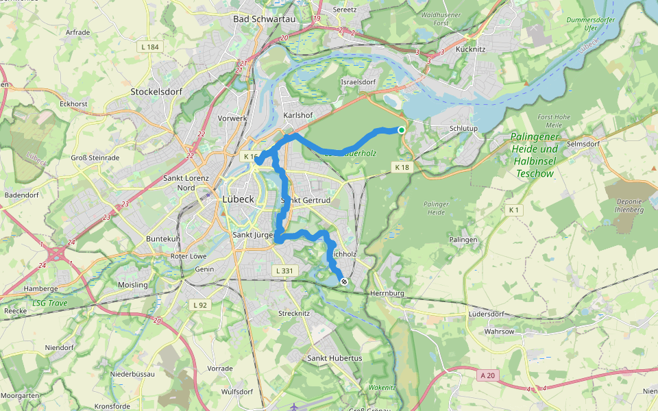 European Long distance path E1 - part Germany, Schleswig-Holstein ...