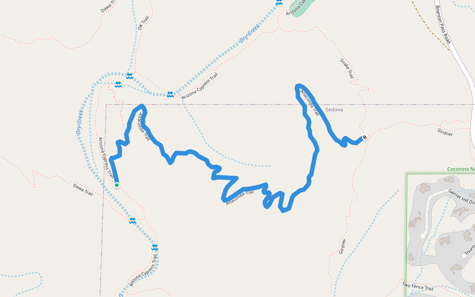 Anaconda Hiking Trail Sedona, Arizona Pacer
