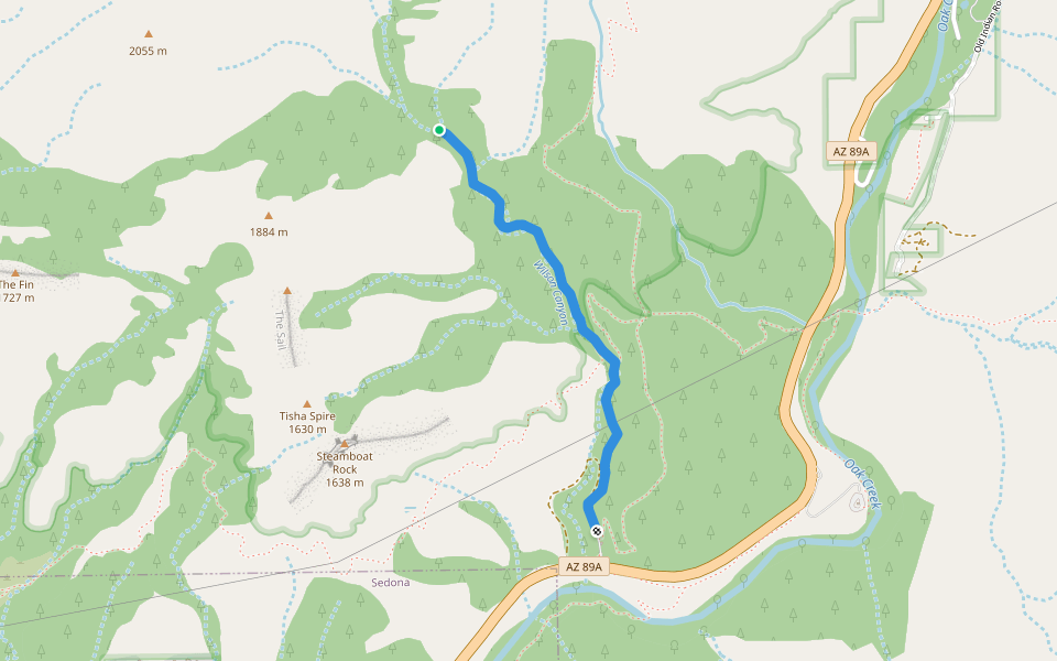 Wilson Canyon 49 Walking And Running Trail Sedona, Arizona Pacer