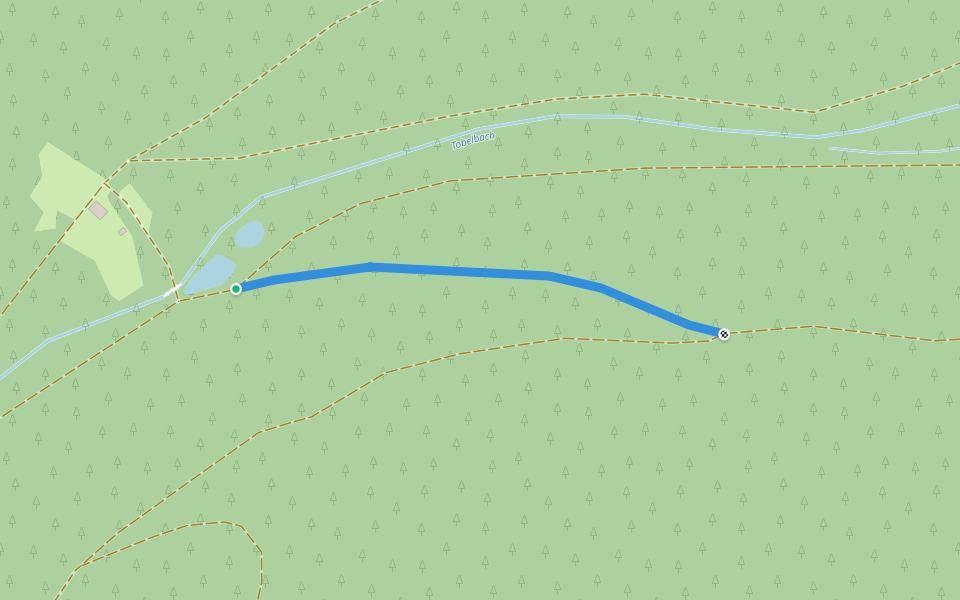Dobeltal Fischweiher- walking route map in Dornhan