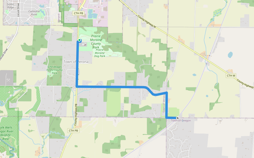 IAN mj-r walking route map in Verona