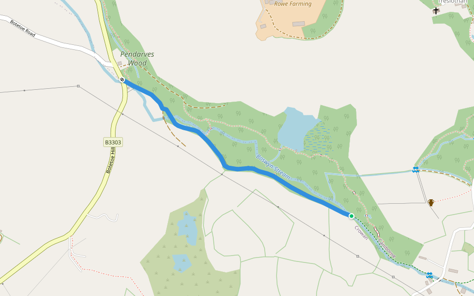 Crowan BR 66 Ground Truth walking route map in Troon