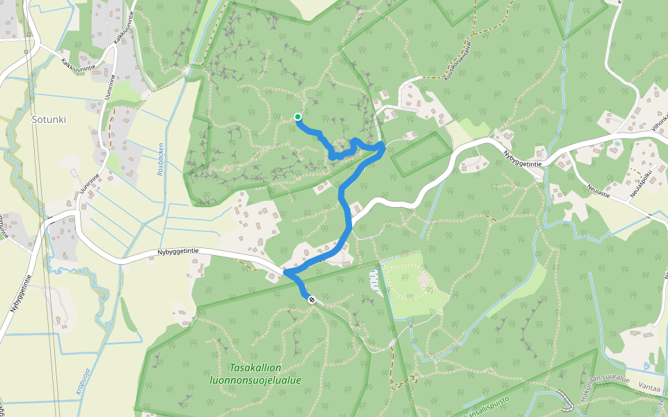 Högberget yhdysreitti