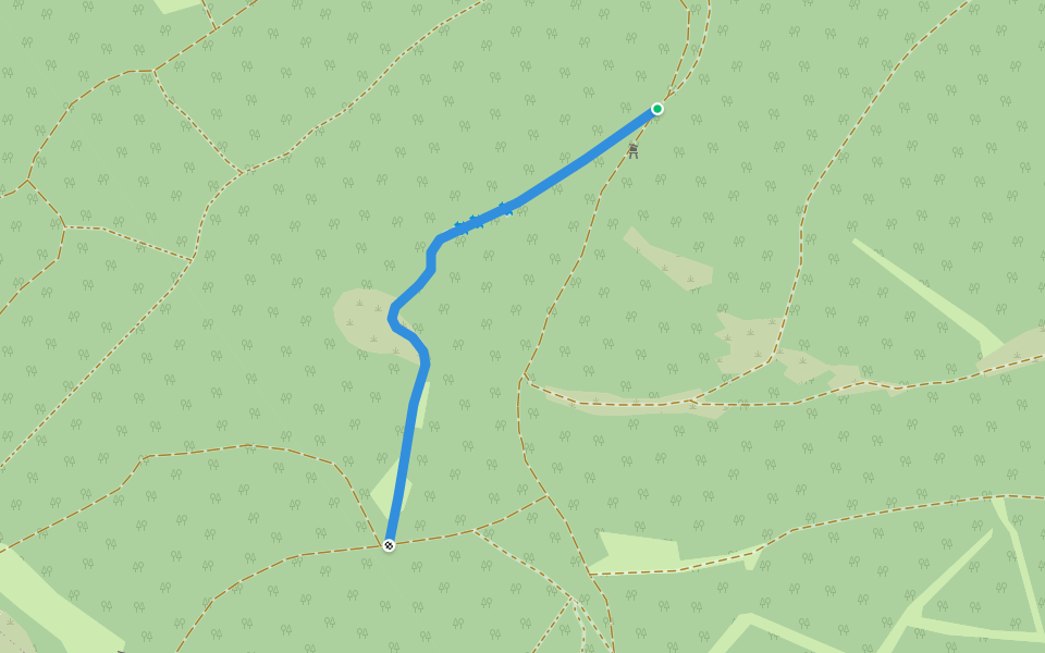 Rund um den Schwarzen Mann walking route map in Gondenbrett