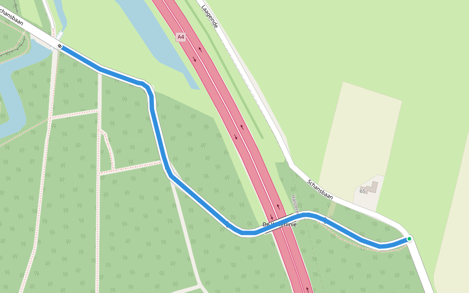 Floris V-pad-GR 5 - Verbinding walking route map in Bergen op Zoom