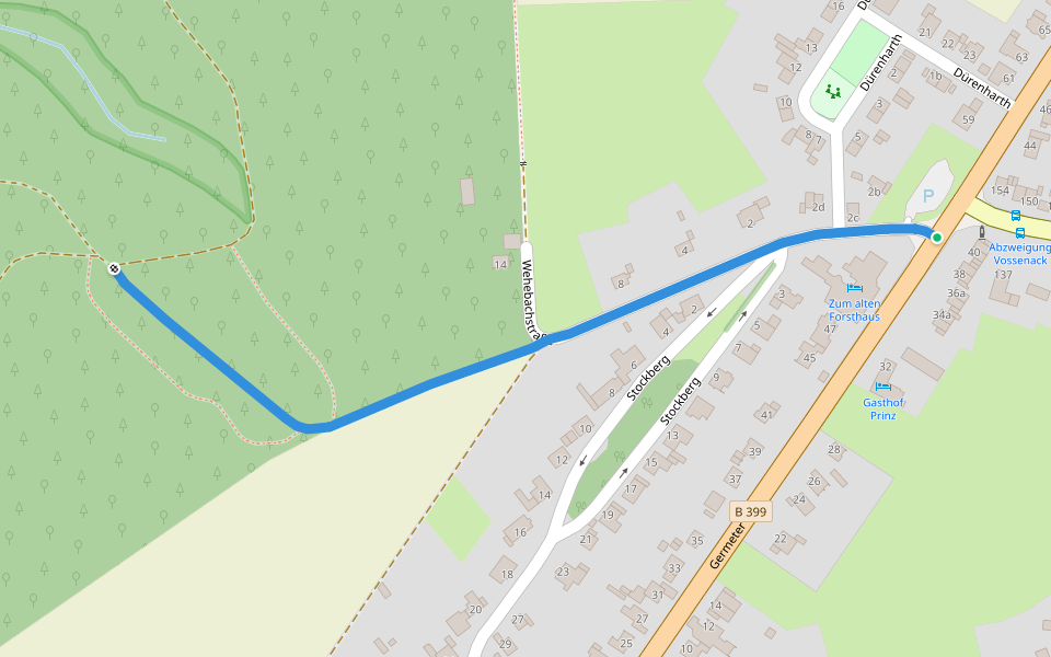 Rundweg 7a Vossenack walking route map in Hürtgenwald