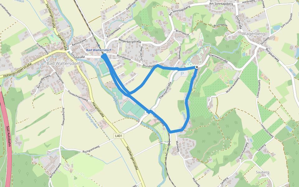 Herz-Kreislauf mit Lauf ABC walking route map in Wagerberg