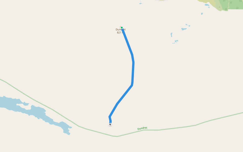 Baksidan walking route map in Gällivare