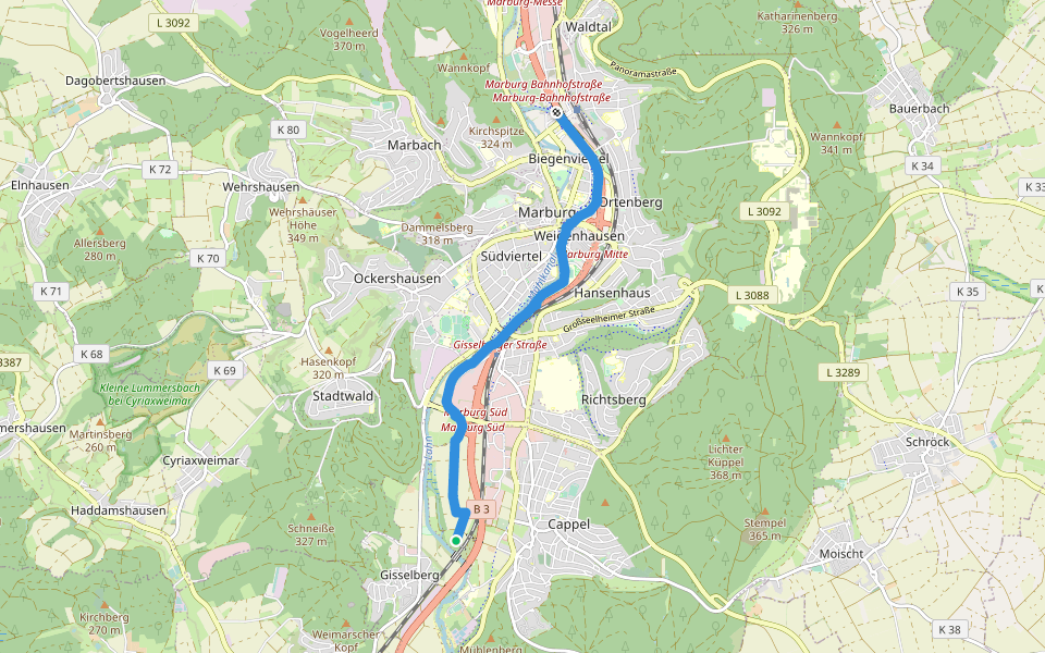 Marburg trail Hiking Hessen Pacer