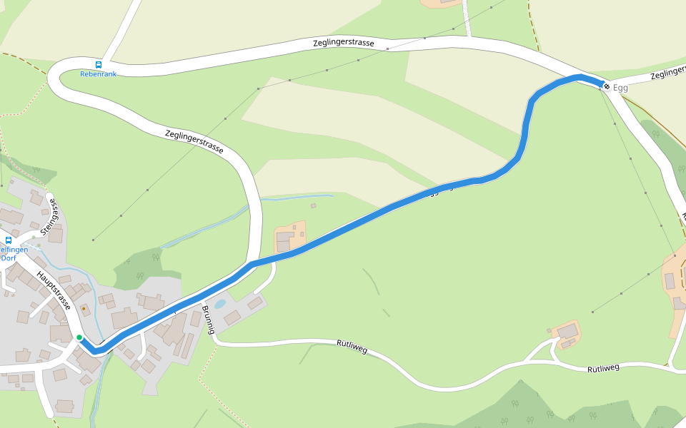 Häfelfingen - Egg walking route map in Häfelfingen