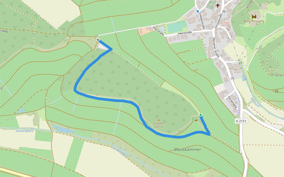 Flora-Fauna & Panorama walking route map in Brackenheim