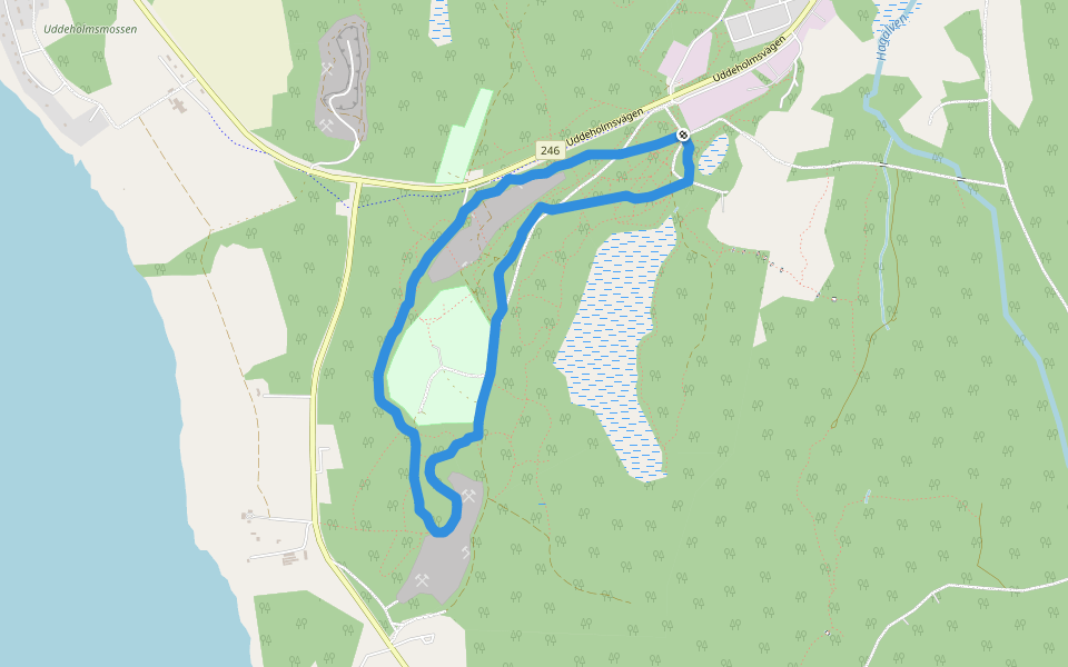 5,0 km walking route map in Hagfors