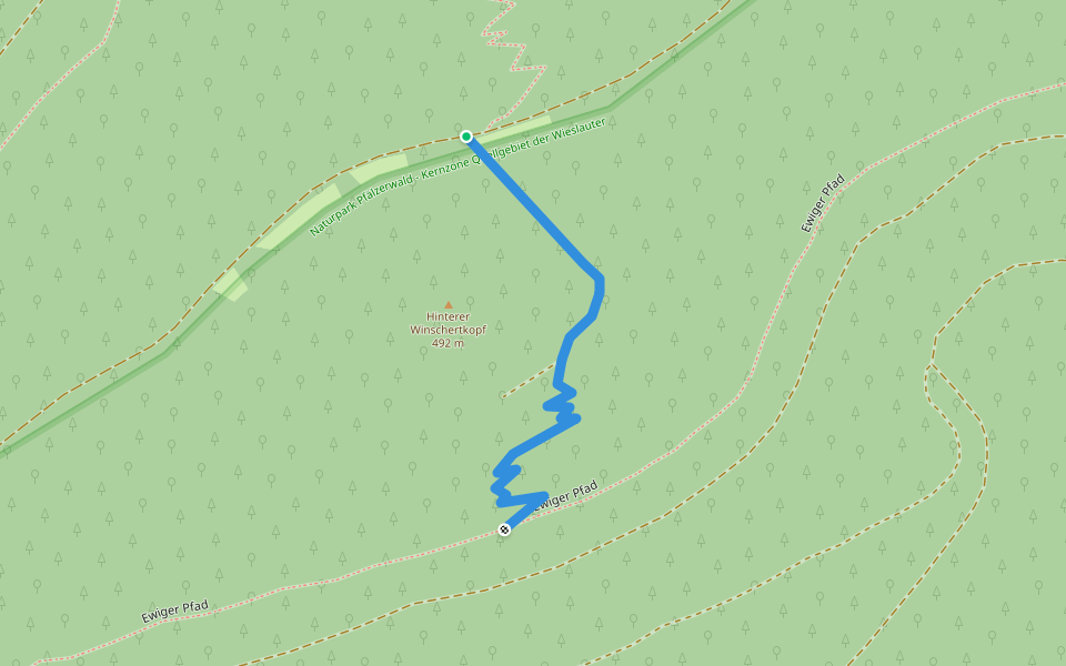 5 walking route map in Merzalben