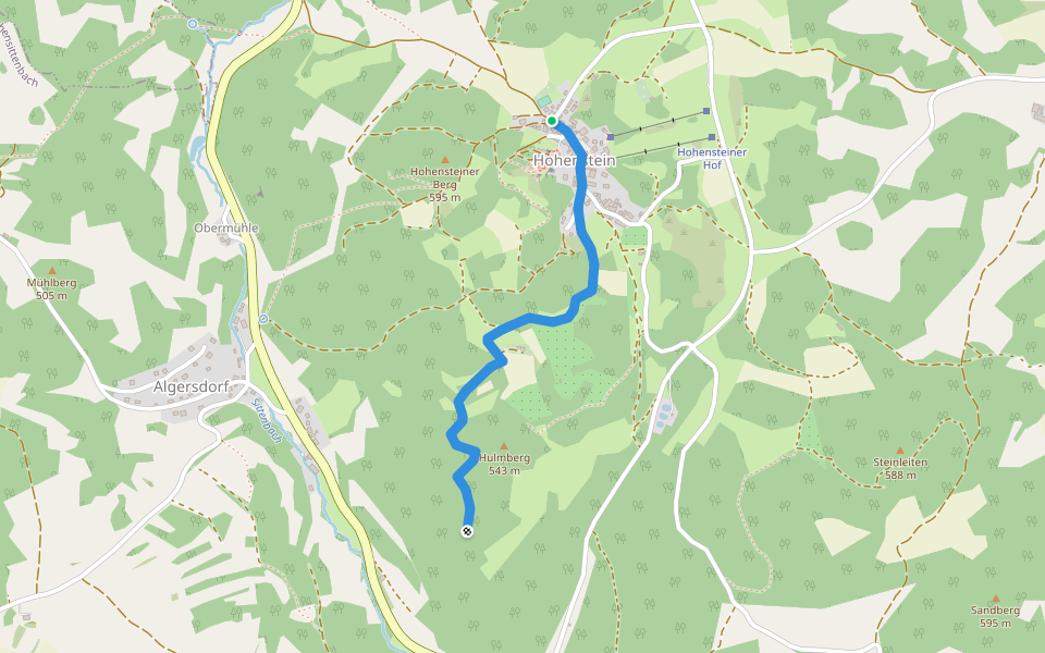 Johann-Conrad-Grübel-Weg walking route map in Kirchensittenbach