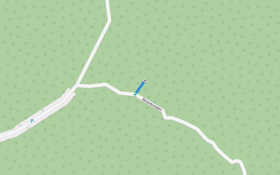 Skogsslingan walking route map in Västervik