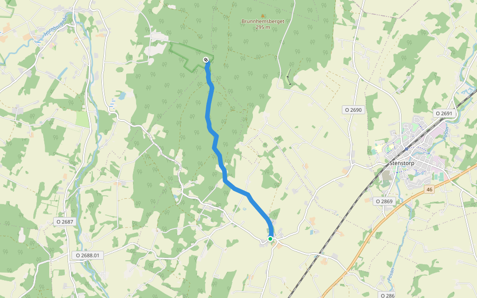Faledreven walking route map in Segerstad