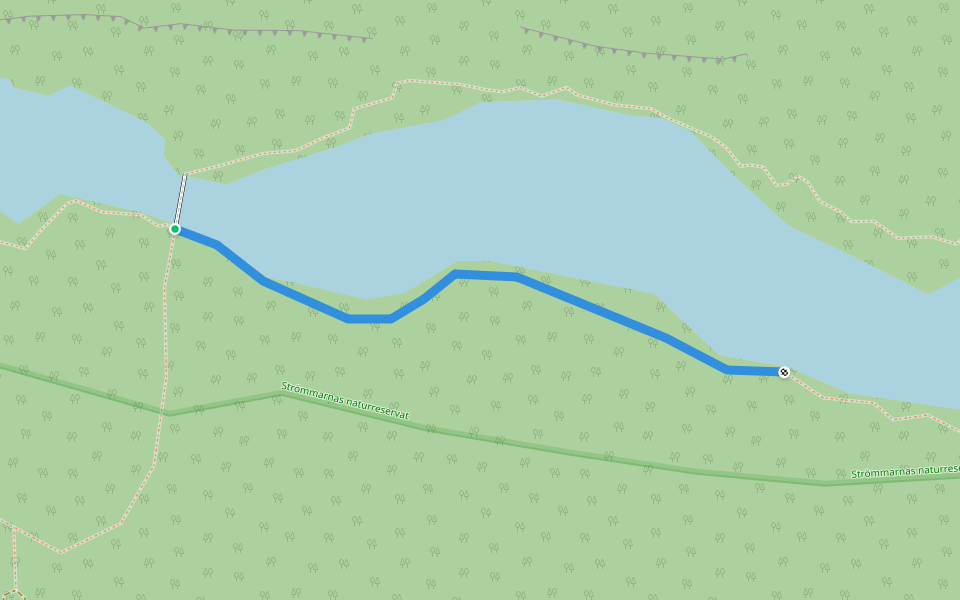 Bohusleden - Avstickare från etapp 15 walking route map in Munkedal