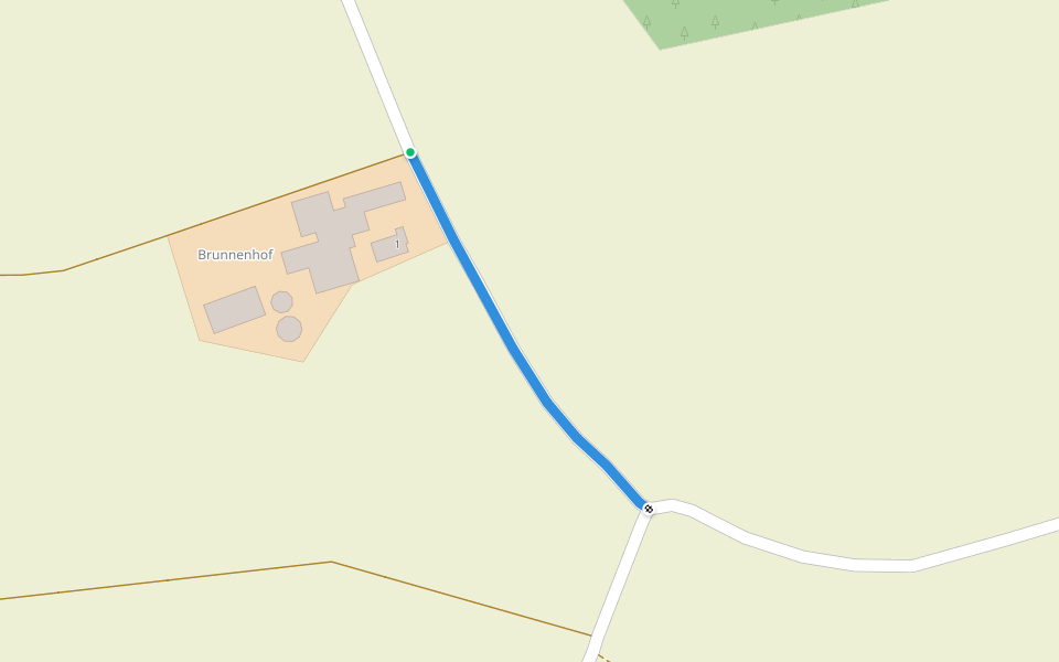 Alter Galgen - Brunnenhof walking route map in Wildberg