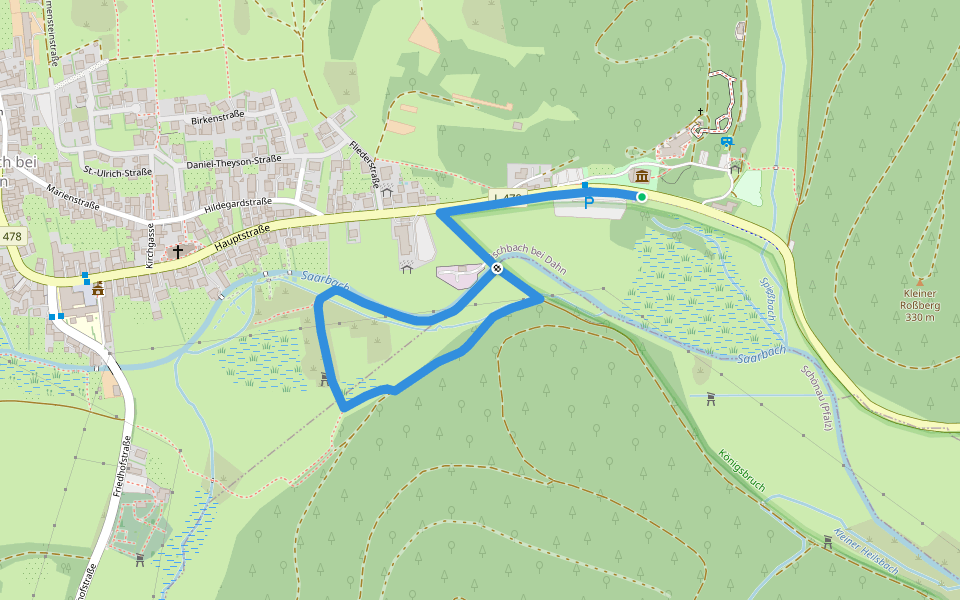 Wasser-Erlebnisweg walking route map in Fischbach bei Dahn
