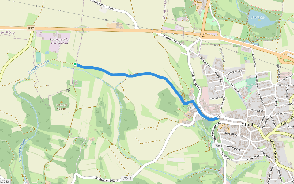 43 walking route map in Jaidhof