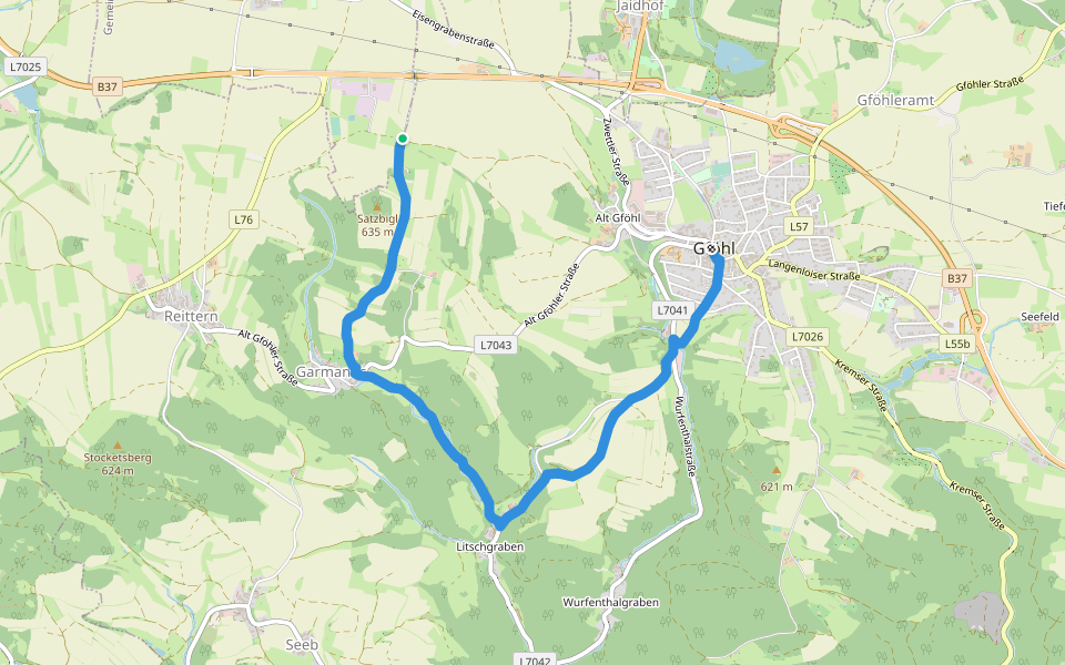 43 walking route map in Jaidhof
