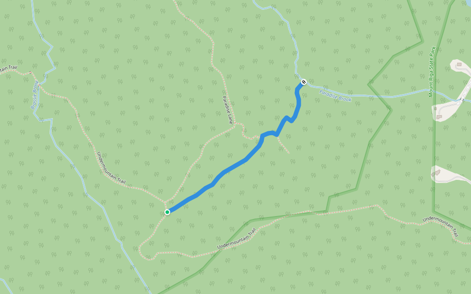 Paradise Group Campsite Trail walking route map in Salisbury