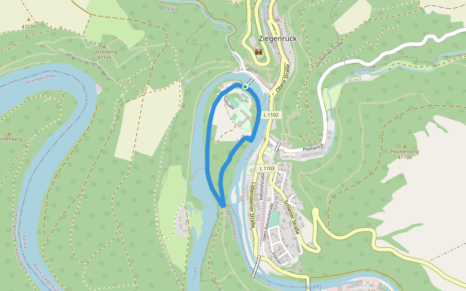 Walderlebnispfad walking route map in Ziegenrück