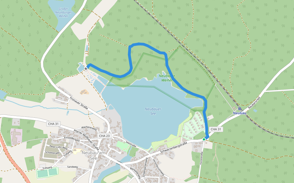 Wilder Mann 137, Naturpark Vorderer Bayerischer Wald walking route map in Roding