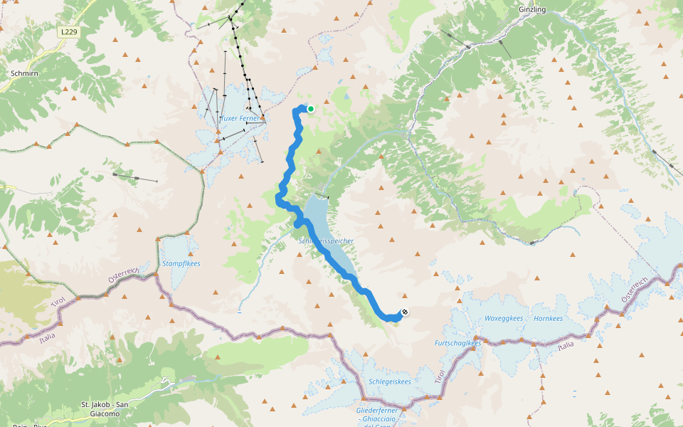 Berliner Höhenweg Etappe 3 walking route map in Dornauberg