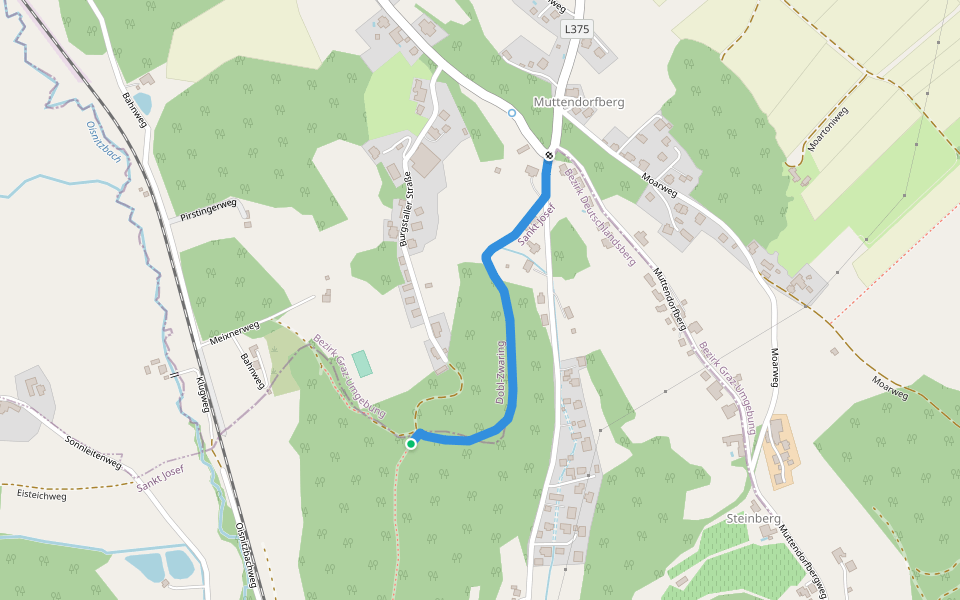 Rundweg 1 walking route map in Tobisegg