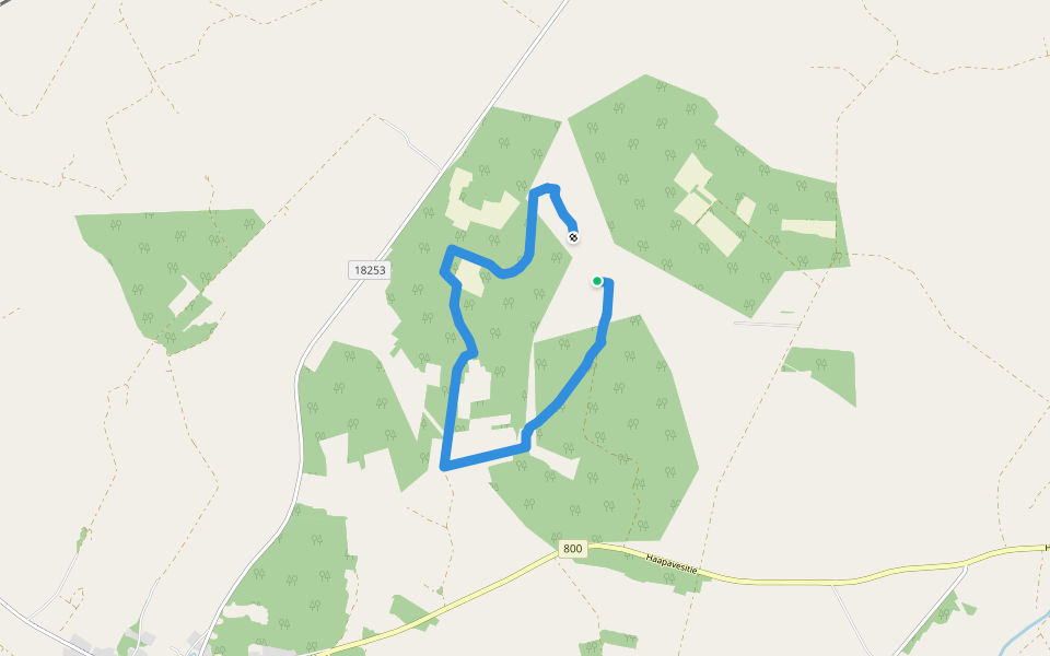 Luonto- ja riistapolku walking route map in Mustasaari