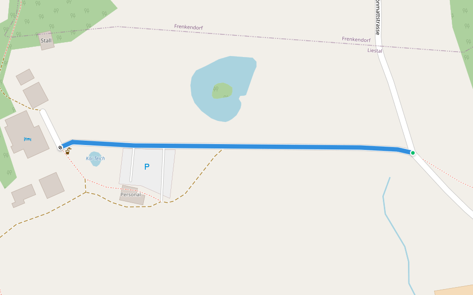 Bad Schauenberg - Rosenberg - fixme walking route map in Liestal
