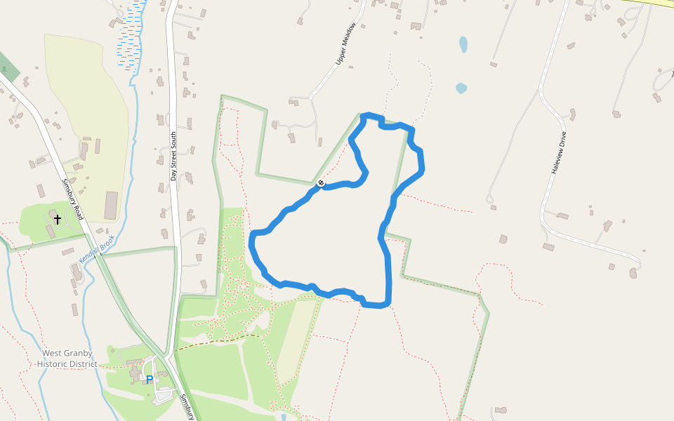 Vernal Pool Loop Trail walking route map in Granby