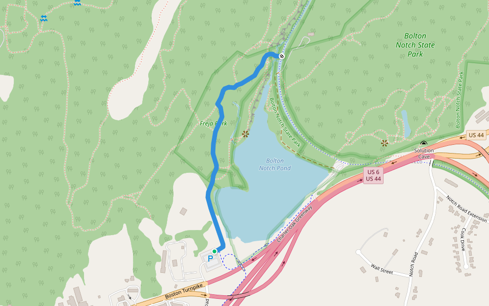 Kemph Trail walking route map in Bolton
