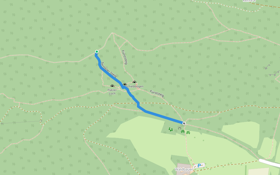Ternitzer Steig walking route map in Ternitz