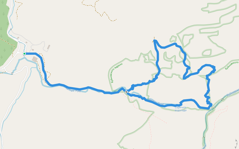 Дяволска екопътека - малък кръг walking route map in Borino