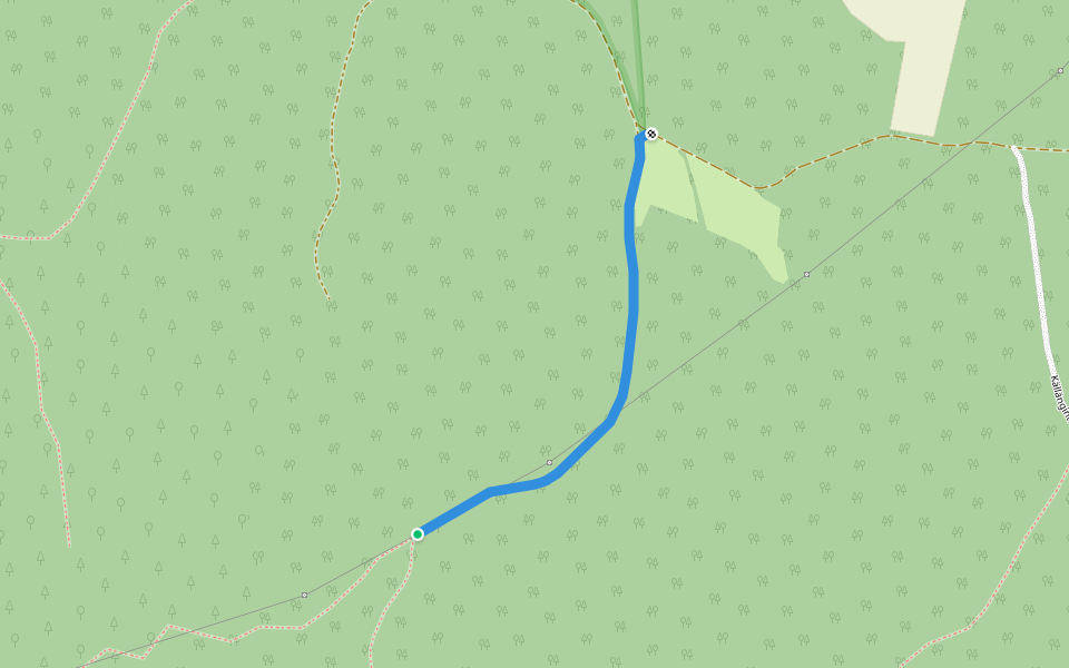 Sininen kymppi walking route map in Söderkulla