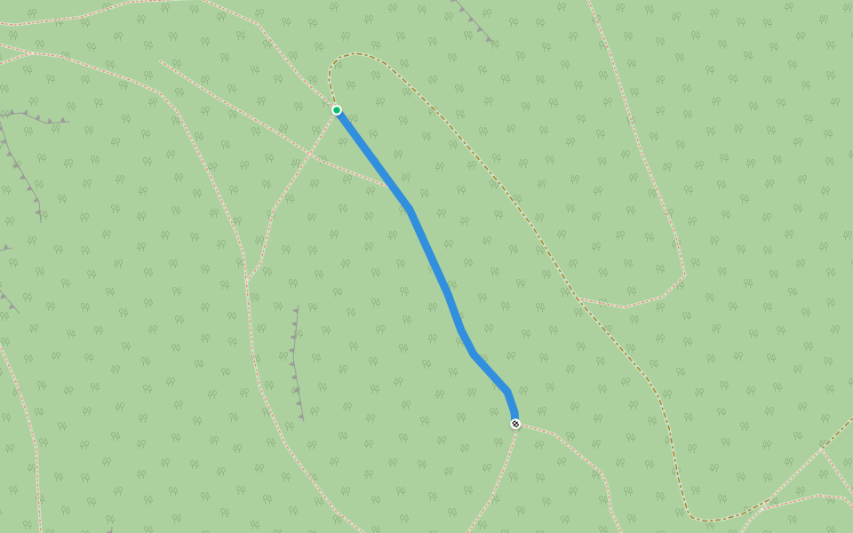Sininen kymppi walking route map in Söderkulla