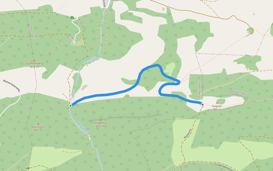 Gagsen - Sixfeld? - fixme walking route map in Liedertswil