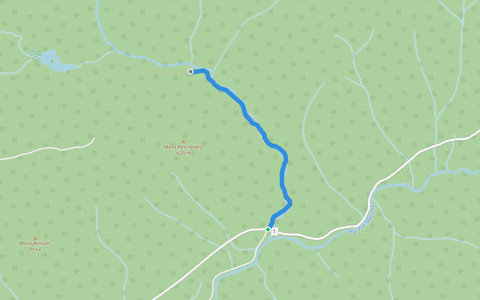 SIA, 5-Sentier d'accès walking route map in Saint-Jean-de-Cherbourg