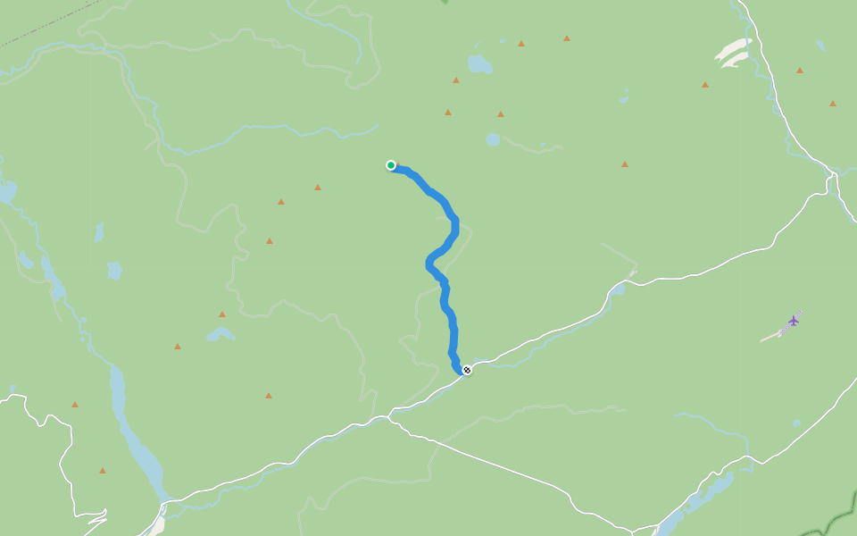 SIA, 5-Sentier d'accès walking route map in Causapscal