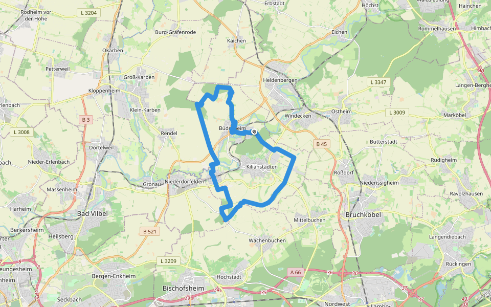 Schöneck Landschaftsweg (Halbmarathonroute) walking route map in Schöneck