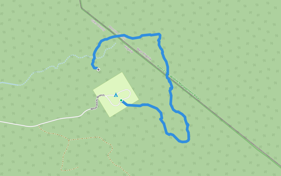 Virginias' Walk walking route map in Goldbond