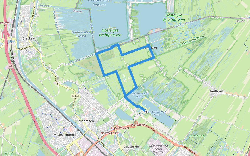 Bethuneroute walking route map in Maarssen