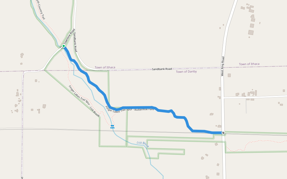 Finger Lakes Trail Spur Buttermilk - Osm 11285670 