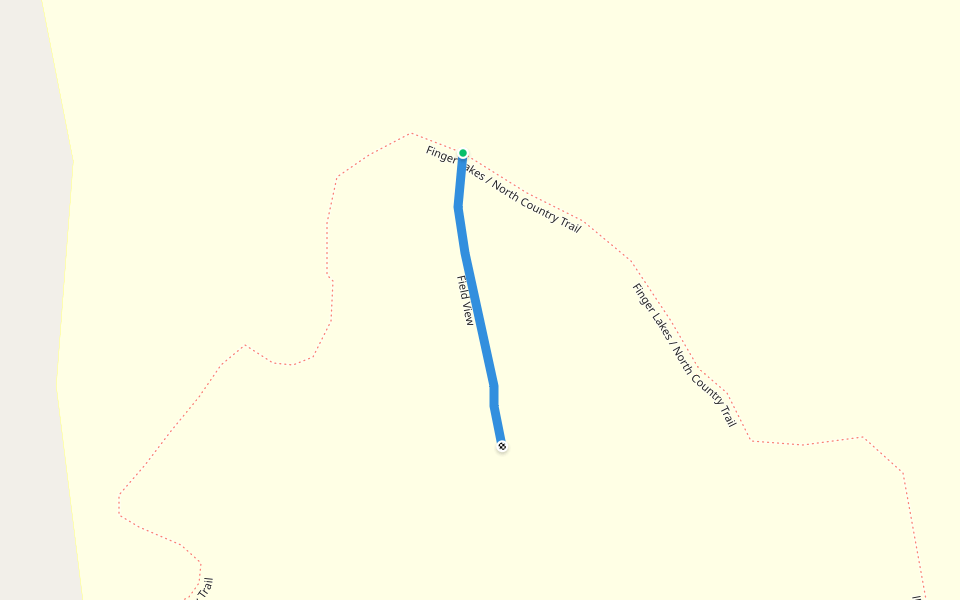 Field View walking route map in Dryden