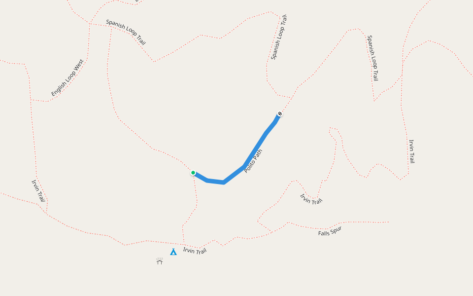 Polito Path walking route map in Dryden